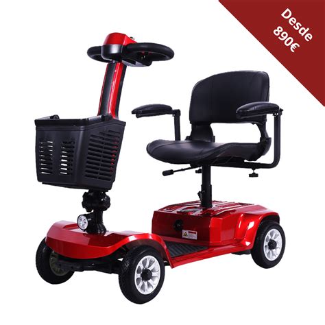 Persona con discapacidad utilizando un scooter eléctrico para la movilidad
