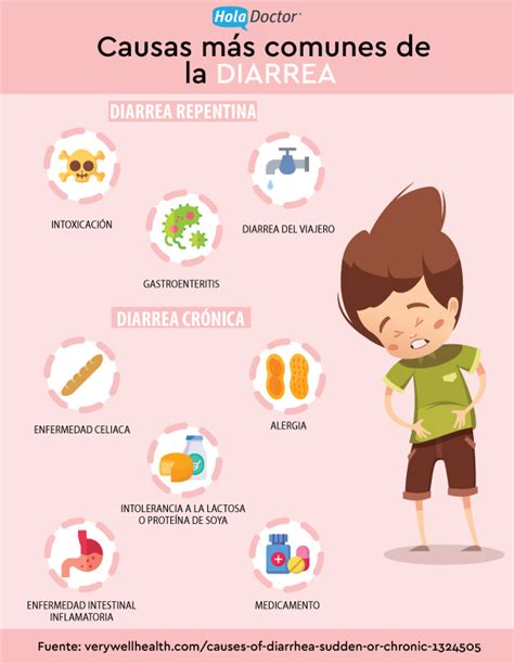 Esquema visual de las causas multifactoriales de la diarrea crónica