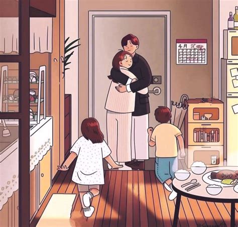 Ilustración: Niños rodeados de apoyo y seguridad
