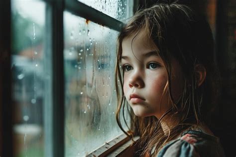 Foto de una niña o joven mirando por una ventana, representando a Guillermina