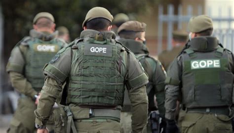 Policía y GOPE en operativo de detención por disparos, Las Condes