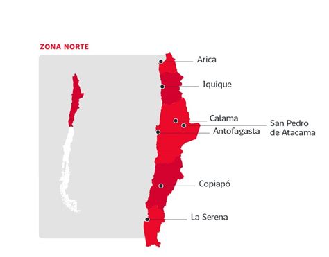 Mapa de Chile destacando la macrozona del Norte Grande con niveles de vulnerabilidad