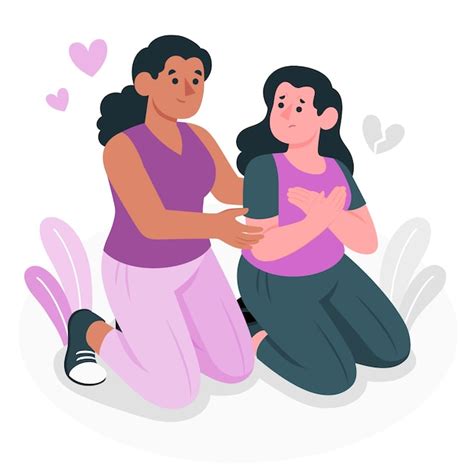 Ilustración de niños y adolescentes con figuras de apoyo, representando la escucha y protección