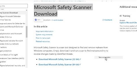Icono del Microsoft Safety Scanner o una interfaz de escaneo de malware