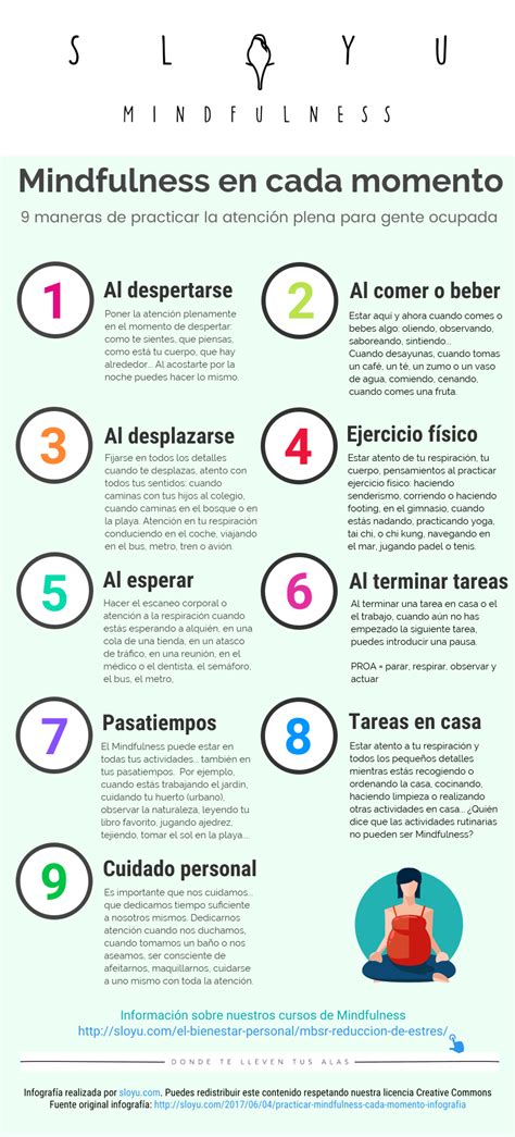 Infografía sobre técnicas de mindfulness para la gestión emocional