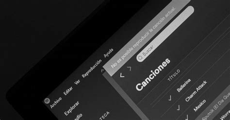Interfaz de aplicación de himnario digital con lista de canciones