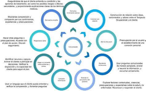 Esquema de las interconexiones entre el paciente, la familia y el terapeuta ocupacional en el hogar