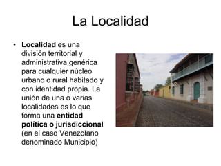 Mapa esquemático de una localidad, división administrativa y aglomeración urbana