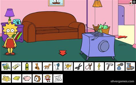 Diseño de personaje del Abuelo Simpson en el juego Saw Game