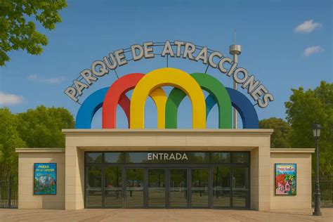 Entrada al parque de atracciones en el juego