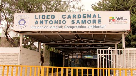 Plano del Liceo Cardenal Antonio Samoré en San Bernardo
