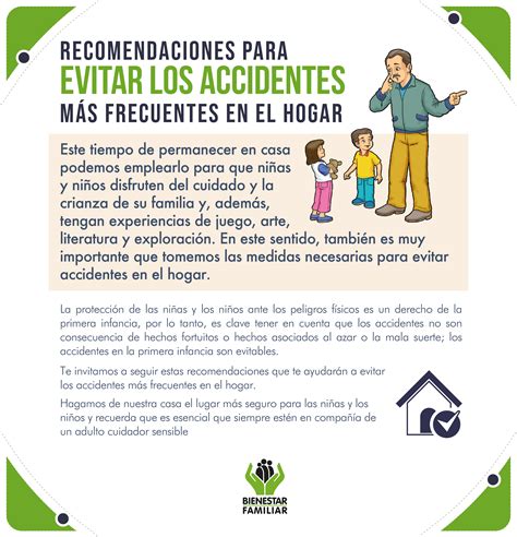 Esquema de prevención de riesgos en el hogar para niños