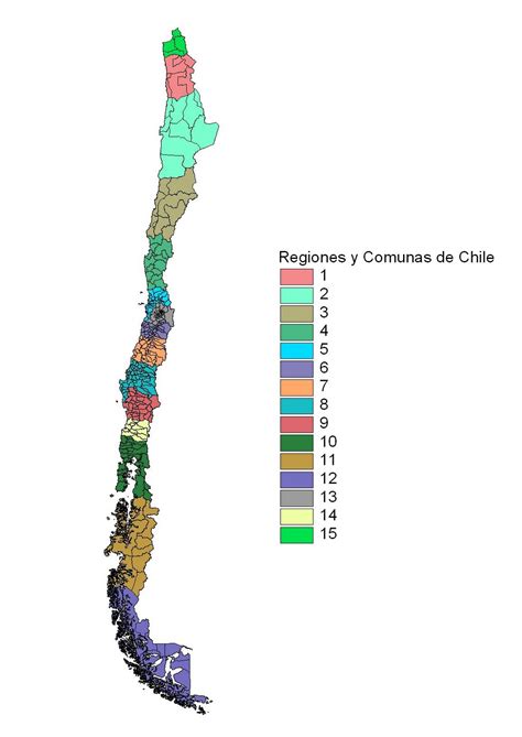 mapa de Chile destacando las comunas más vulnerables