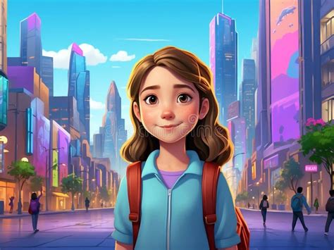 Ilustración de una adolescente en un centro de protección
