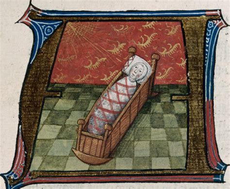 Ilustración de niños abandonados en un torno medieval