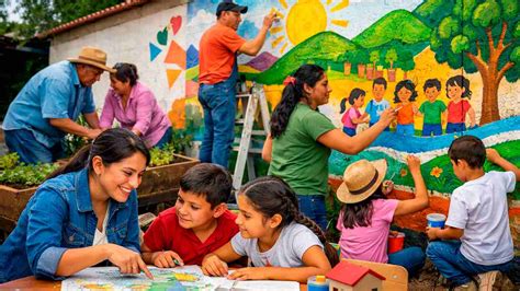 Foto temática: una escuela como centro comunitario y espacio seguro