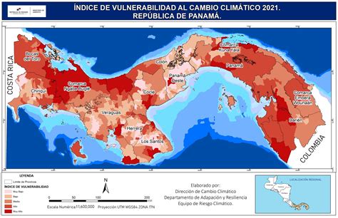 Mapa de vulnerabilidad al cambio climático del Cantón Quevedo
