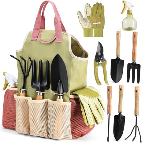 Kit de jardinería con herramientas ergonómicas y semillas variadas para cultivar en casa