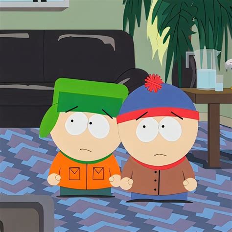 Diseño de los personajes de South Park Stan y Kyle de adultos en el especial 