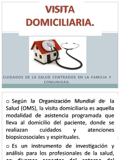Infografía detallando las etapas clave de una visita domiciliaria en salud