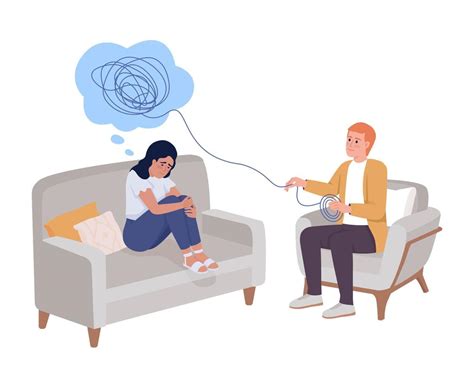Dibujo de niños recibiendo apoyo psicológico