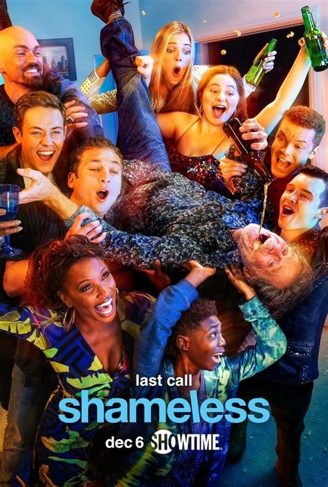 Póster promocional de la tercera temporada de Shameless con el elenco principal