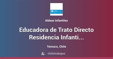 Esquema de las responsabilidades de un Educador de Trato Directo