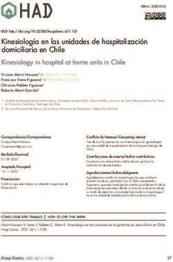 Gráfico de distribución de unidades de hospitalización domiciliaria con y sin kinesiología en hospitales públicos de Chile