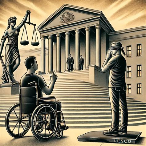 Esquema sobre las barreras en el acceso a la justicia para personas con discapacidad intelectual y la importancia de la facilitación procesal.