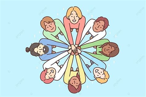 Ilustración de un círculo de personas unidas, simbolizando el apoyo familiar y del equipo médico