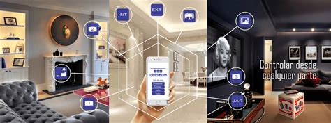 Hogar inteligente con asistentes de voz y sensores de seguridad