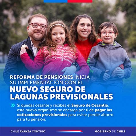 Infografía explicando el funcionamiento y beneficios del Seguro de Lagunas Previsionales