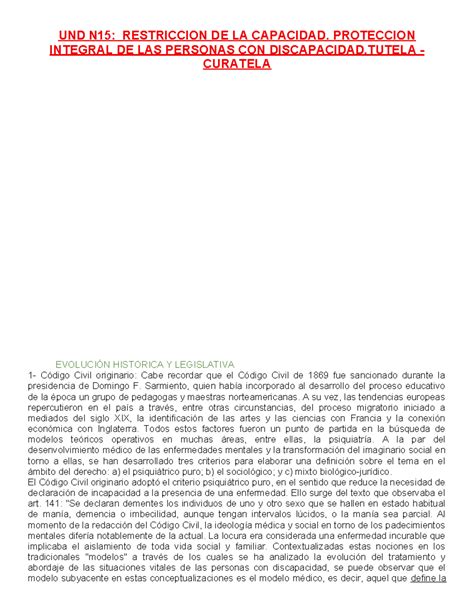 Esquema de la evolución legislativa chilena sobre discapacidad y capacidad jurídica
