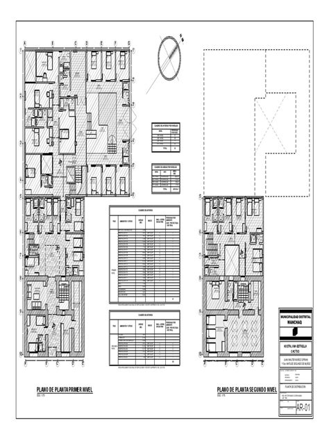 Mapa de distribución de habitaciones, zonas comunes y recepción