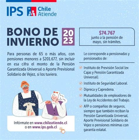 Esquema explicativo del propósito del Bono de Invierno para pensionados