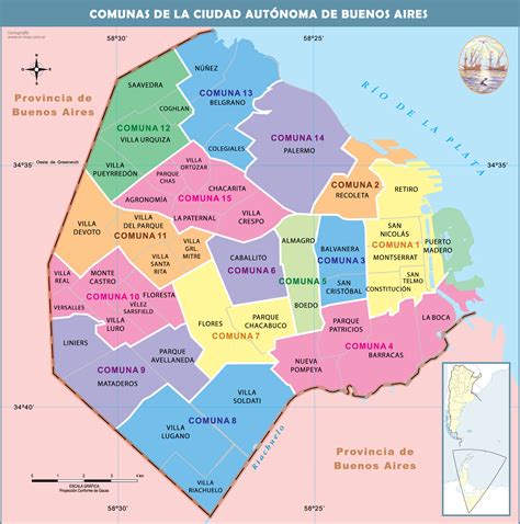 Mapa de las comunas beneficiadas por el Fondo Nacional del Adulto Mayor en la región