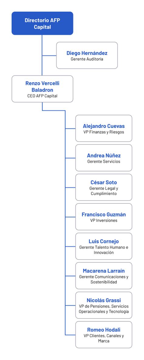 organigrama del directorio de AFP Capital
