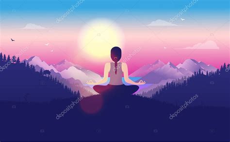 Paisaje meditativo o figura en quietud, representando la auto-reflexión y la superación de dificultades