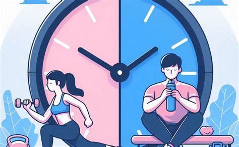 Una ilustración que representa el equilibrio entre el ejercicio y el descanso.