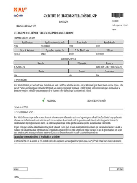 Esquema de requisitos para desafiliación de AFP