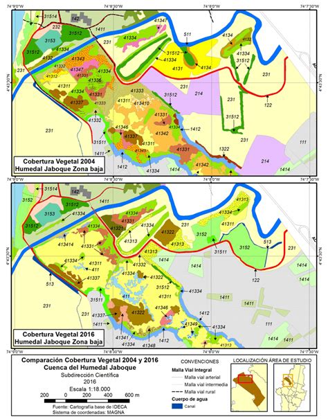 Mapa comparativo de cobertura de equipamientos de seguridad en Pitalito para 2015 y 2031