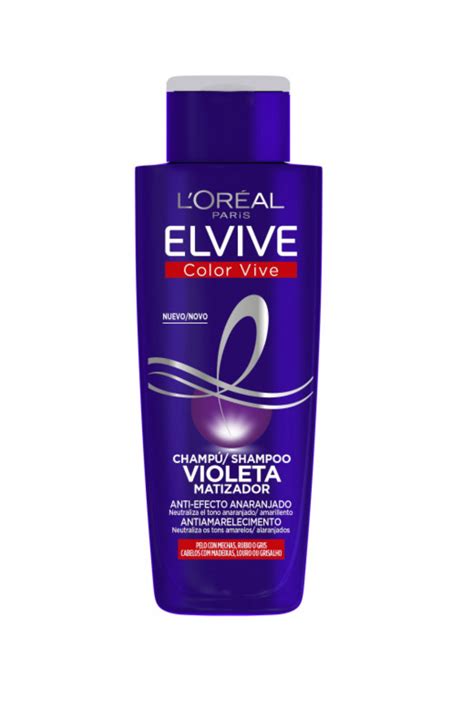 Champú violeta específico para cabello gris