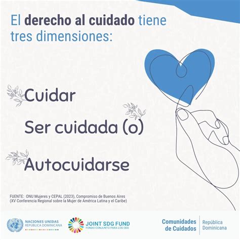 infografía sobre las tres dimensiones del derecho al cuidado: cuidar, ser cuidado y autocuidado