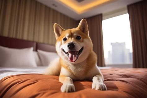Familia con mascota en una habitación de hotel adaptada