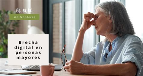 Infografía sobre la brecha digital en adultos mayores