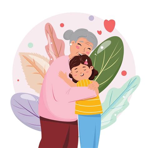 Foto de Alicia Keys con su abuela o ilustración de un abrazo entre nieta y abuela
