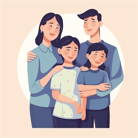 Ilustración conceptual de una familia con un padre o madre ausente, simbolizando la pensión de orfandad.