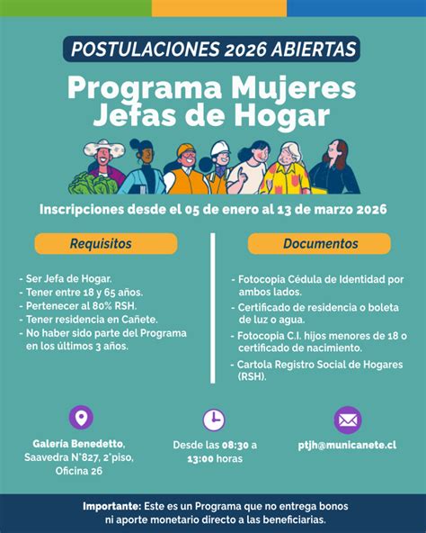 Infografía sobre los beneficios y alcances de programas de capacitación para mujeres jefas de hogar