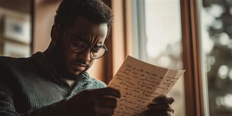 Una persona leyendo una carta oficial