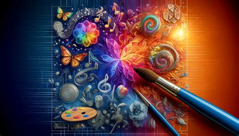 Ilustración abstracta que representa la creatividad y la inclusión en el arte.